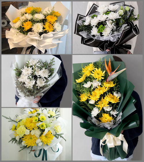 湖北黄冈市蕲春县蕲州镇扎营港村白事花束代送